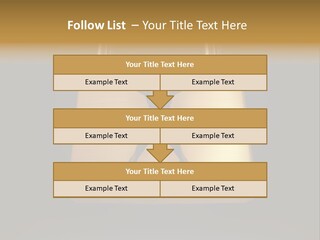 A Golden Padlock With A Man Standing On It PowerPoint Template