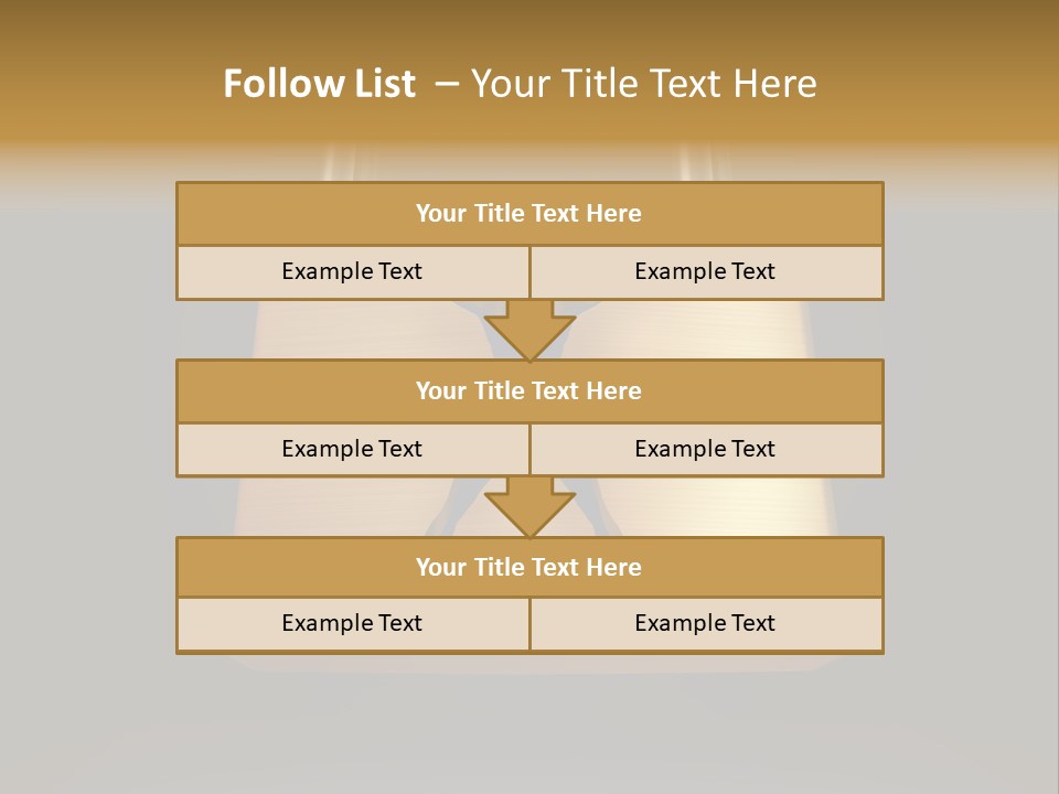 A Golden Padlock With A Man Standing On It PowerPoint Template