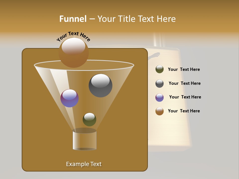 A Golden Padlock With A Man Standing On It PowerPoint Template