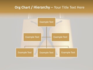 A Golden Padlock With A Man Standing On It PowerPoint Template