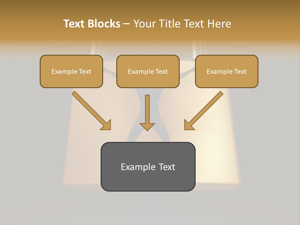A Golden Padlock With A Man Standing On It PowerPoint Template