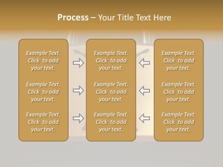 A Golden Padlock With A Man Standing On It PowerPoint Template
