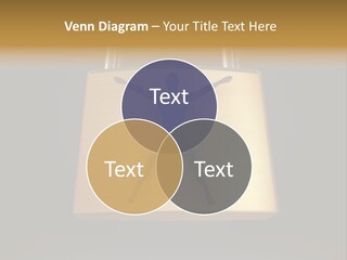 A Golden Padlock With A Man Standing On It PowerPoint Template