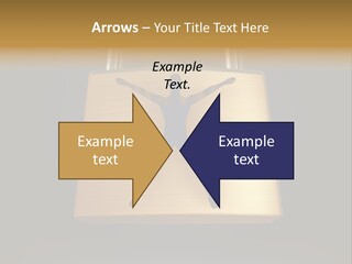 A Golden Padlock With A Man Standing On It PowerPoint Template