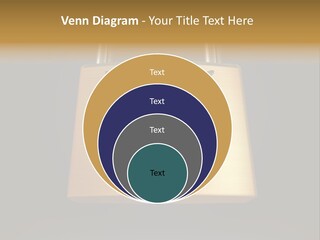 A Golden Padlock With A Man Standing On It PowerPoint Template