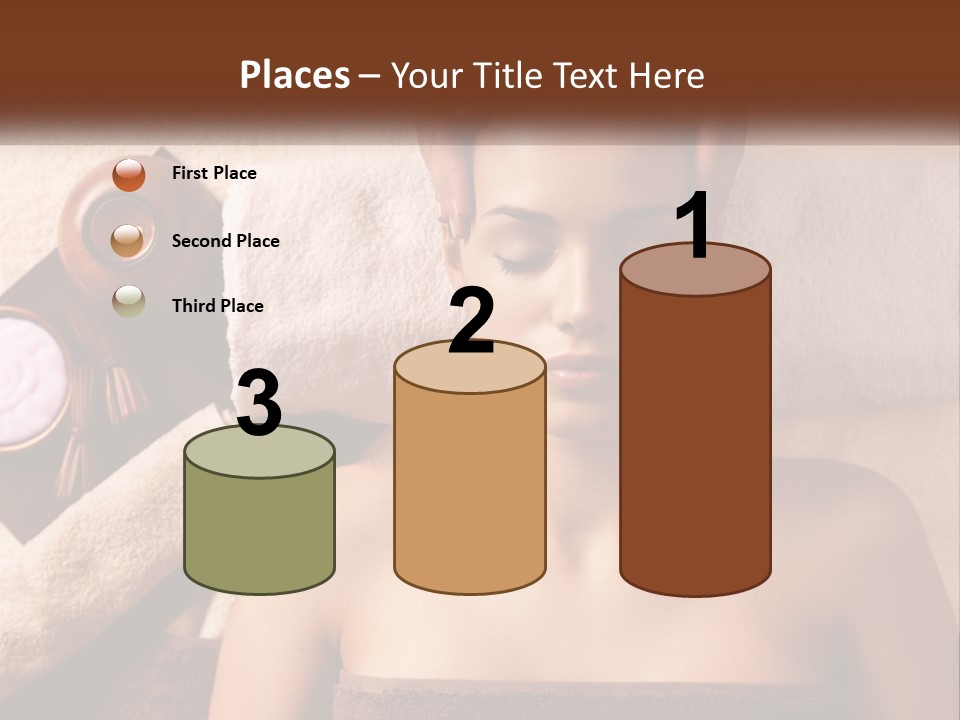 A Woman Getting A Massage At A Spa PowerPoint Template