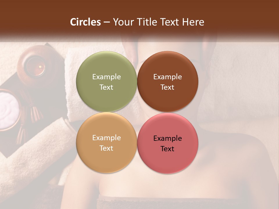 A Woman Getting A Massage At A Spa PowerPoint Template