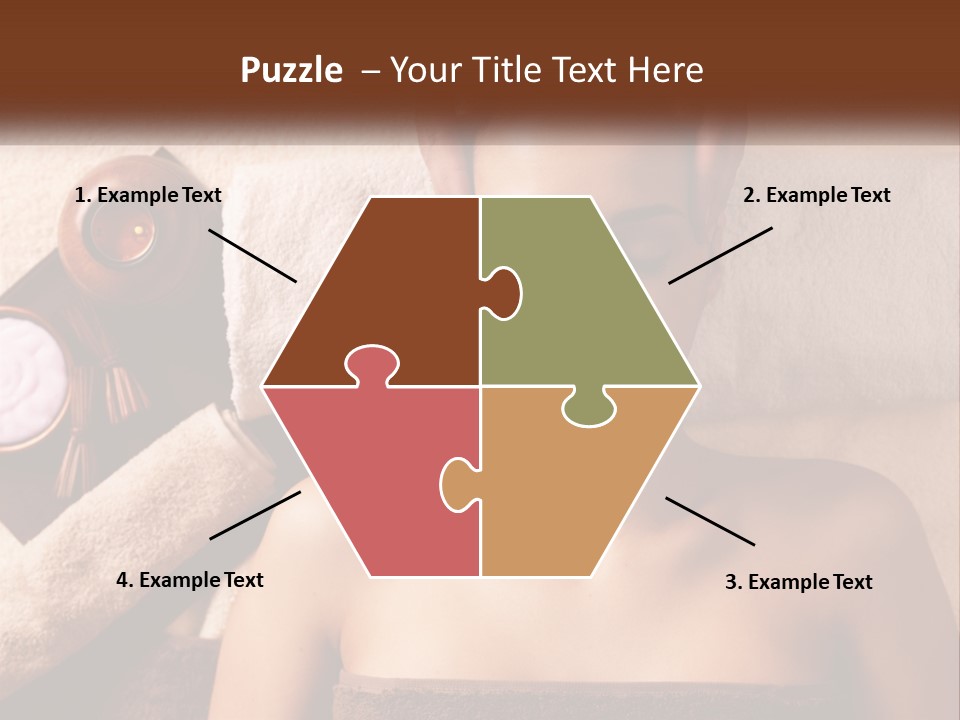 A Woman Getting A Massage At A Spa PowerPoint Template