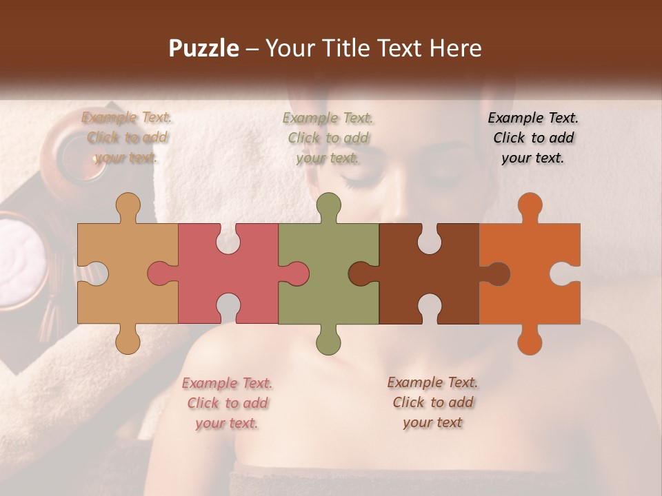 A Woman Getting A Massage At A Spa PowerPoint Template