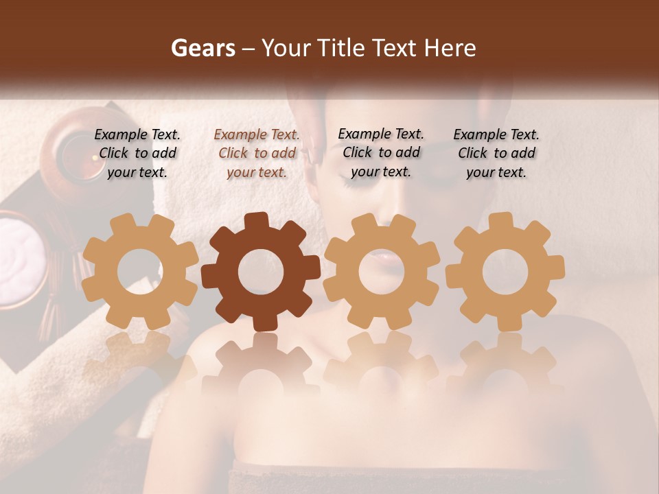 A Woman Getting A Massage At A Spa PowerPoint Template