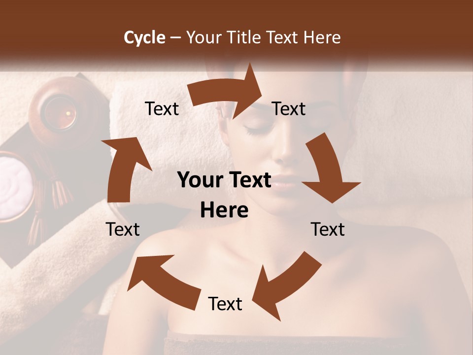 A Woman Getting A Massage At A Spa PowerPoint Template