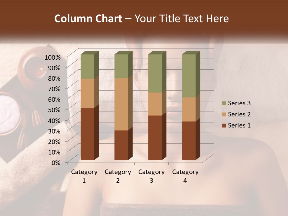 A Woman Getting A Massage At A Spa PowerPoint Template