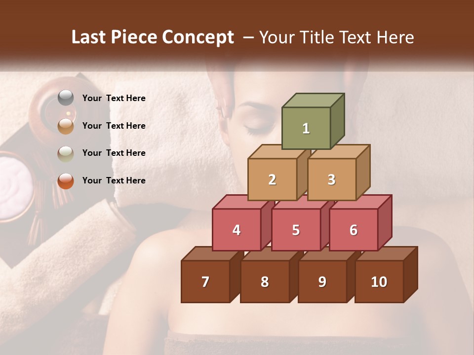 A Woman Getting A Massage At A Spa PowerPoint Template