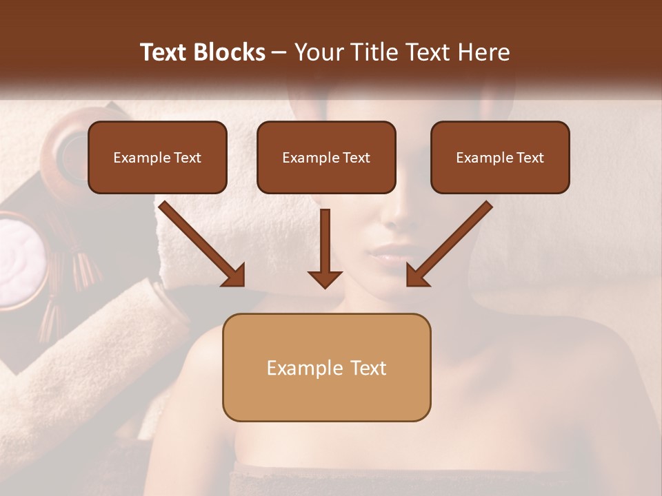 A Woman Getting A Massage At A Spa PowerPoint Template