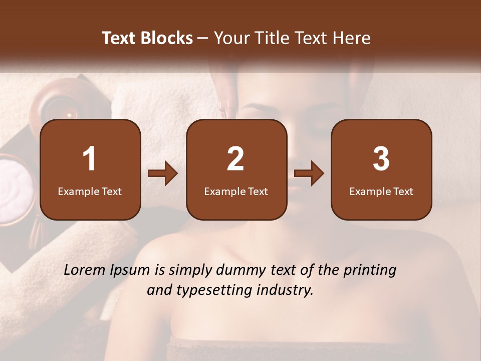 A Woman Getting A Massage At A Spa PowerPoint Template