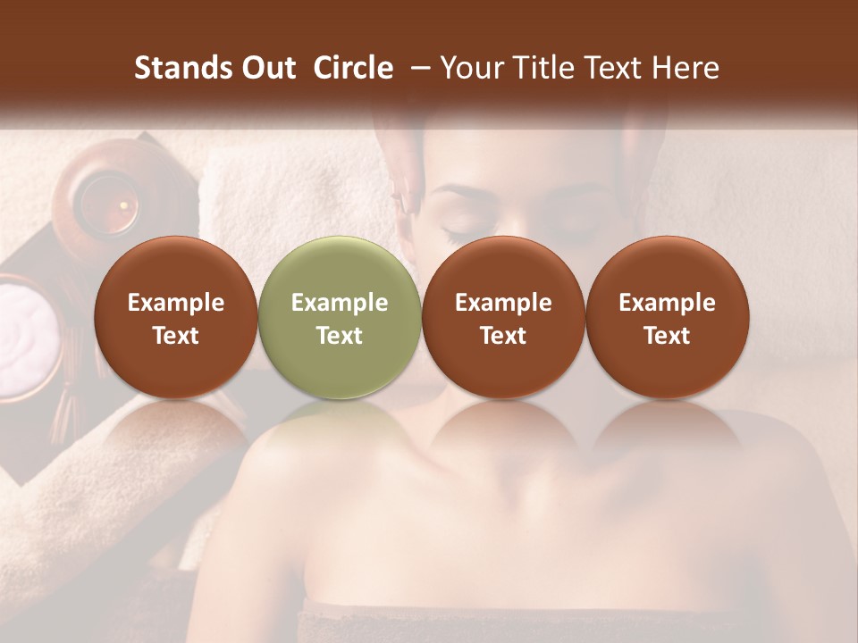 A Woman Getting A Massage At A Spa PowerPoint Template
