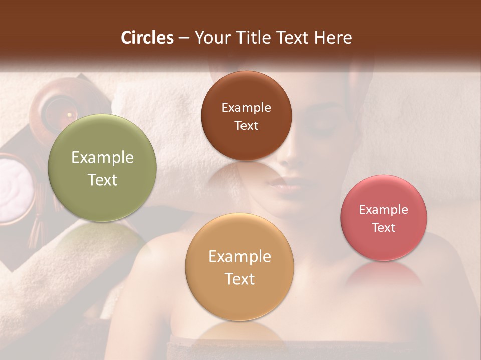 A Woman Getting A Massage At A Spa PowerPoint Template