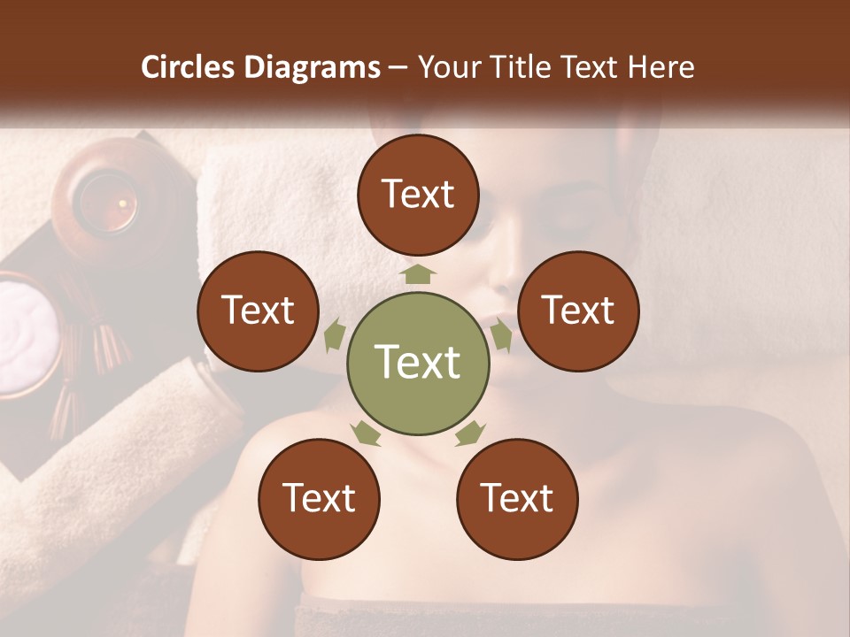 A Woman Getting A Massage At A Spa PowerPoint Template