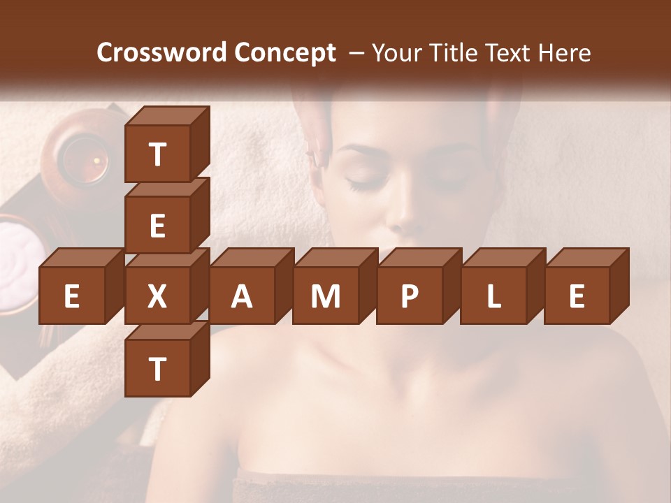 A Woman Getting A Massage At A Spa PowerPoint Template