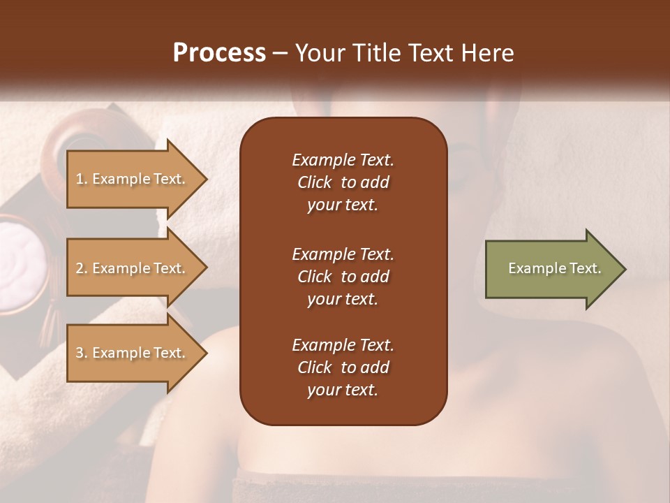 A Woman Getting A Massage At A Spa PowerPoint Template