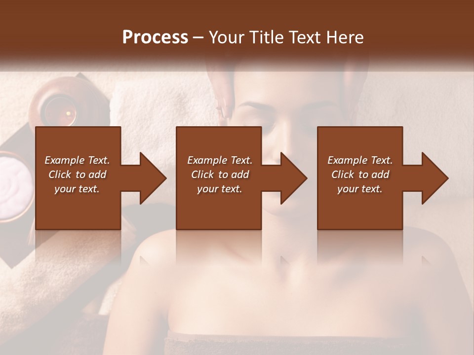 A Woman Getting A Massage At A Spa PowerPoint Template