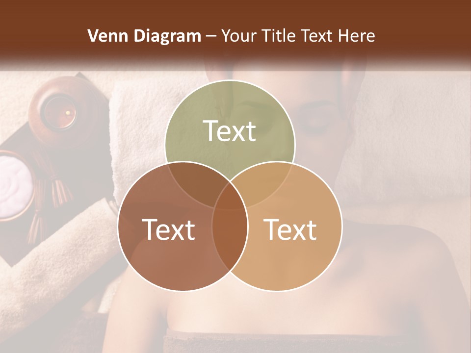 A Woman Getting A Massage At A Spa PowerPoint Template