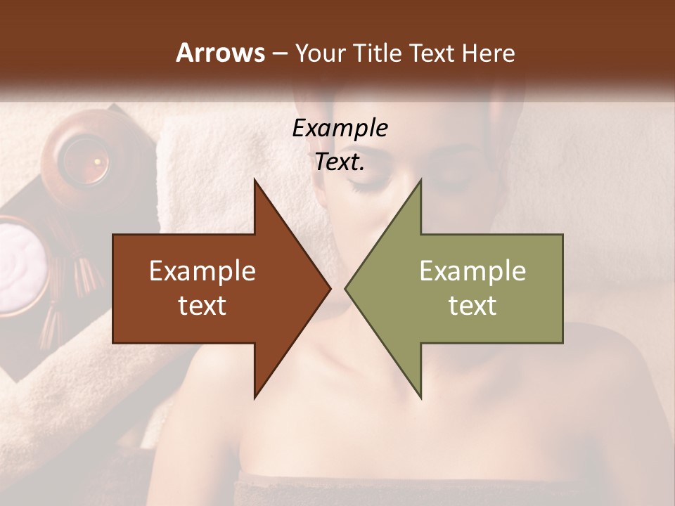 A Woman Getting A Massage At A Spa PowerPoint Template