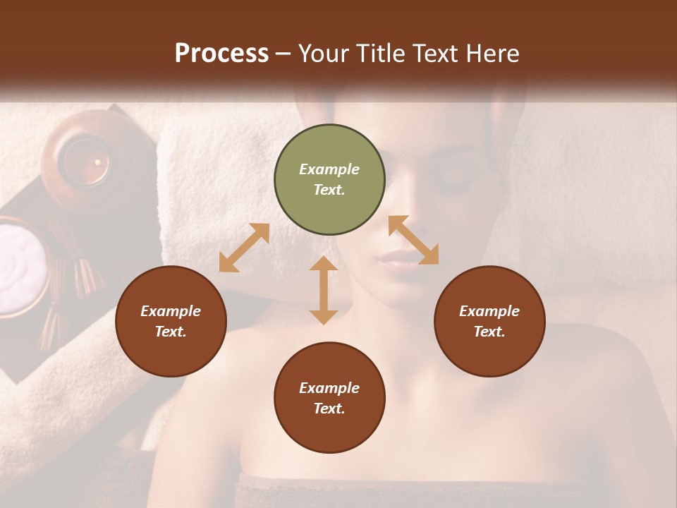 A Woman Getting A Massage At A Spa PowerPoint Template