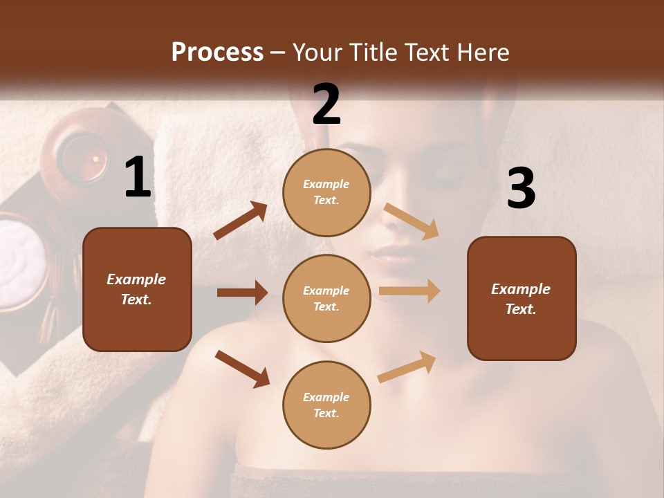 A Woman Getting A Massage At A Spa PowerPoint Template