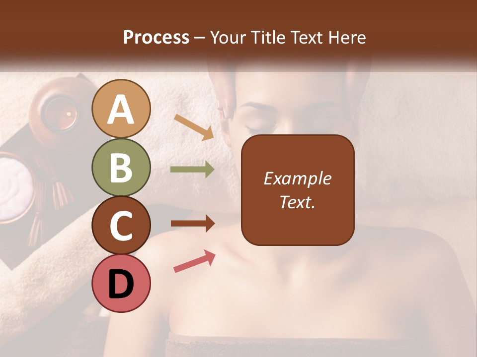 A Woman Getting A Massage At A Spa PowerPoint Template