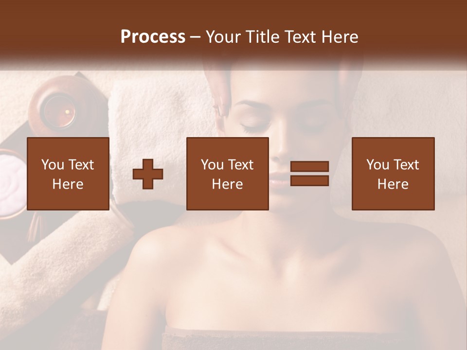 A Woman Getting A Massage At A Spa PowerPoint Template