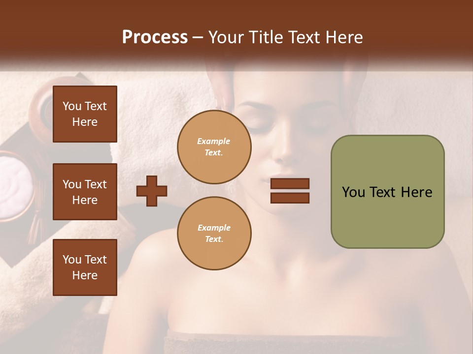 A Woman Getting A Massage At A Spa PowerPoint Template