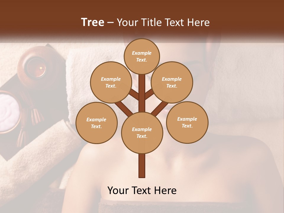 A Woman Getting A Massage At A Spa PowerPoint Template