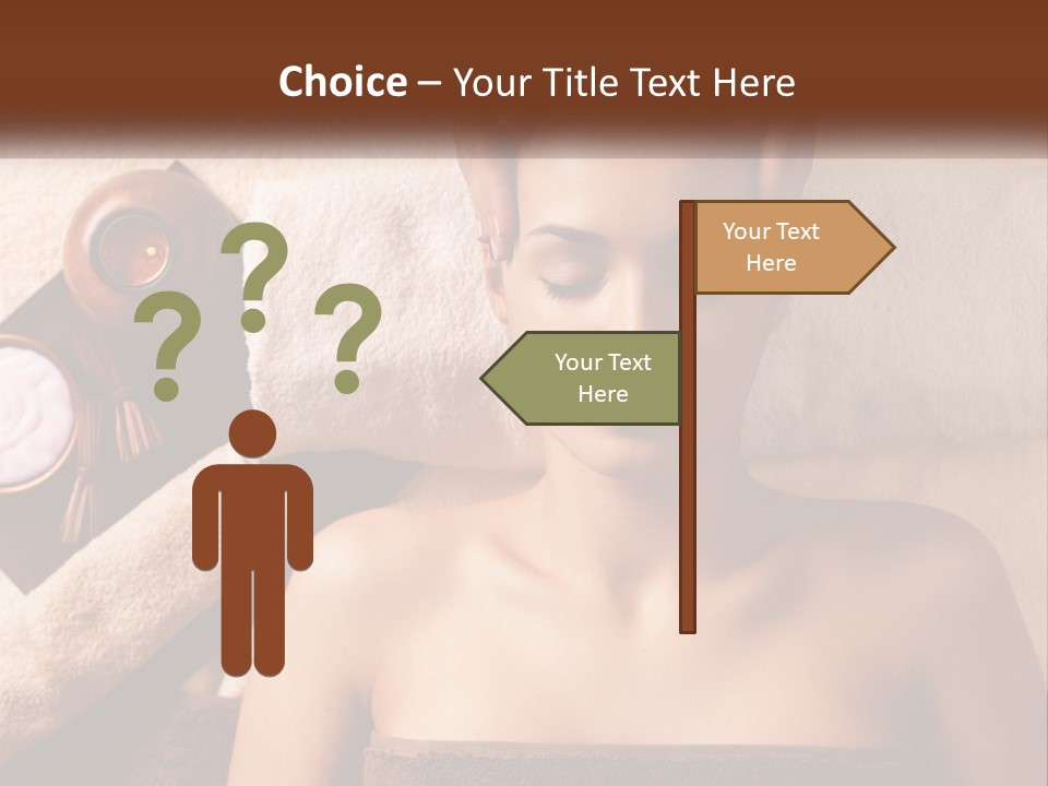 A Woman Getting A Massage At A Spa PowerPoint Template