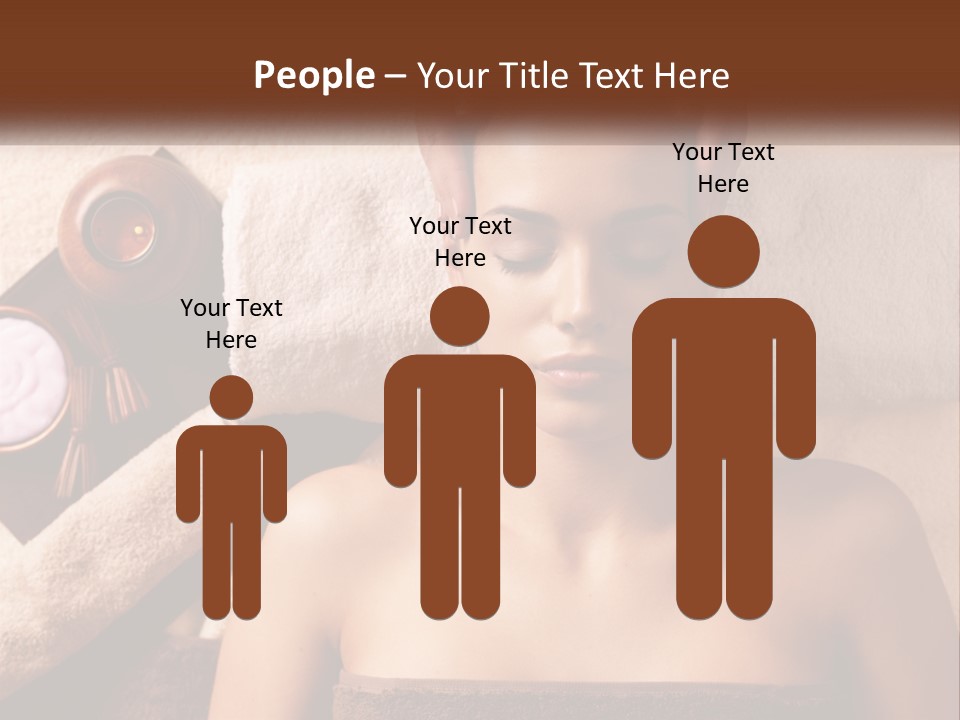A Woman Getting A Massage At A Spa PowerPoint Template