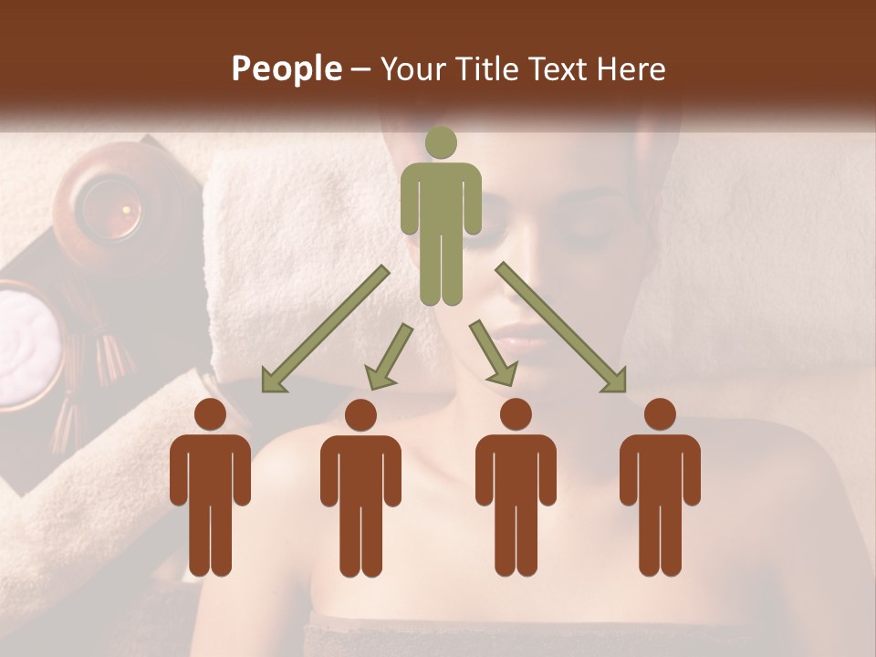 A Woman Getting A Massage At A Spa PowerPoint Template