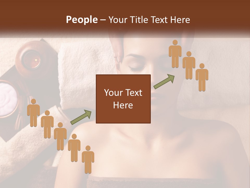 A Woman Getting A Massage At A Spa PowerPoint Template