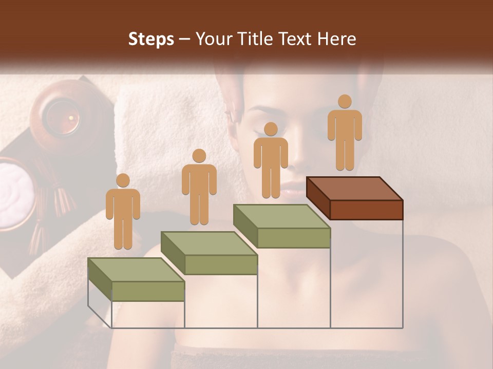 A Woman Getting A Massage At A Spa PowerPoint Template