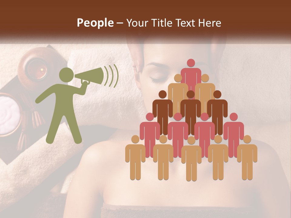 A Woman Getting A Massage At A Spa PowerPoint Template