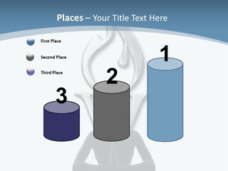 A Woman Sitting In A Yoga Position With A Flame On Her Head PowerPoint Template