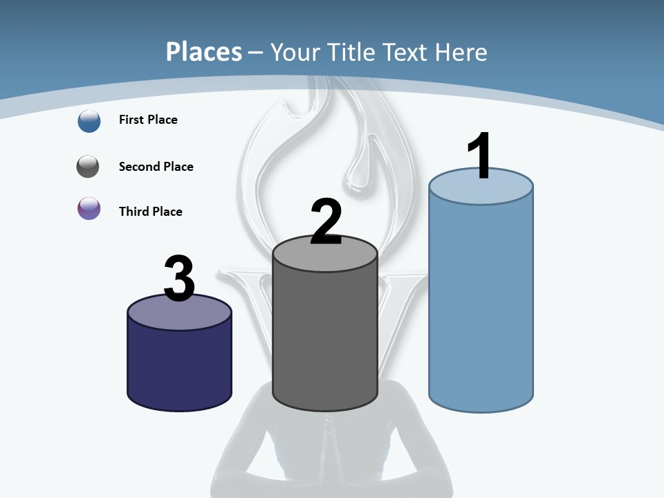 A Woman Sitting In A Yoga Position With A Flame On Her Head PowerPoint Template
