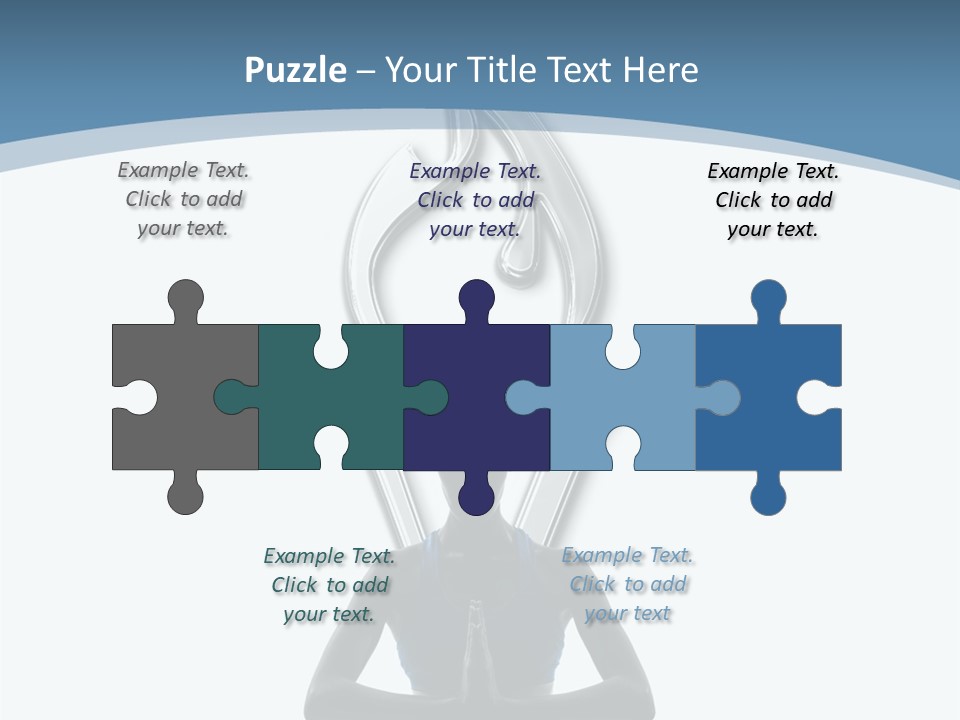 A Woman Sitting In A Yoga Position With A Flame On Her Head PowerPoint Template