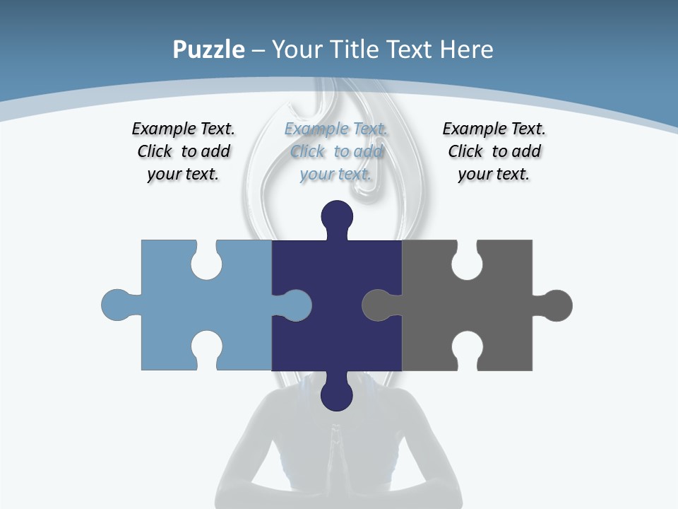 A Woman Sitting In A Yoga Position With A Flame On Her Head PowerPoint Template