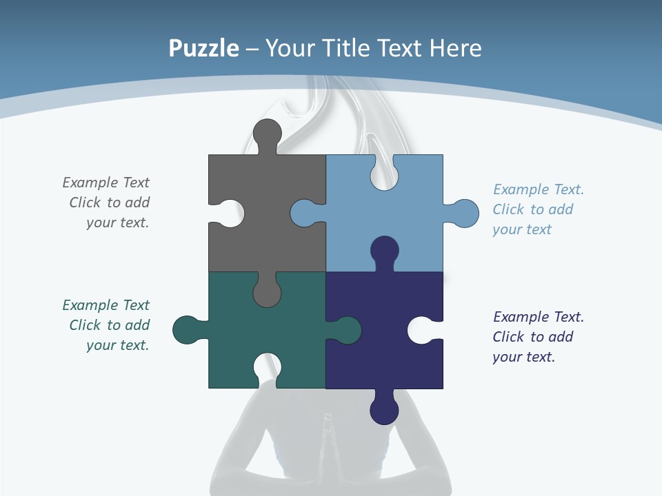 A Woman Sitting In A Yoga Position With A Flame On Her Head PowerPoint Template