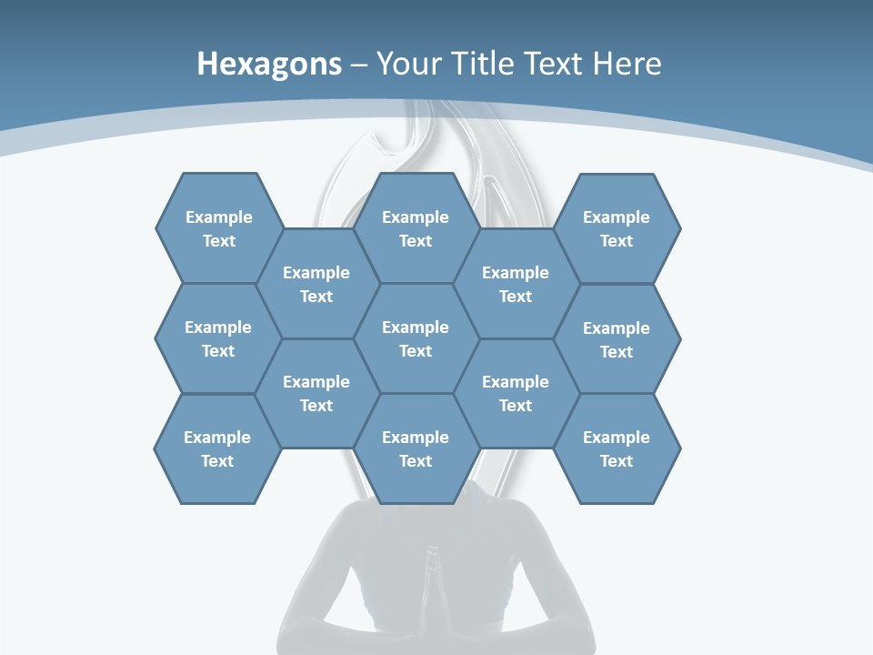 A Woman Sitting In A Yoga Position With A Flame On Her Head PowerPoint Template