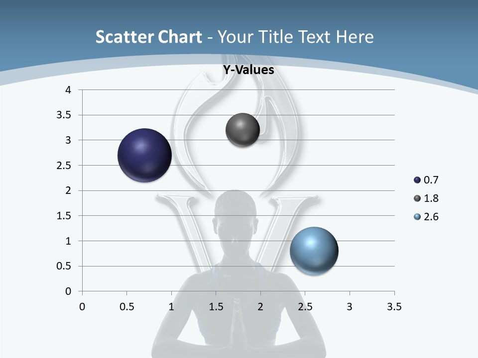 A Woman Sitting In A Yoga Position With A Flame On Her Head PowerPoint Template