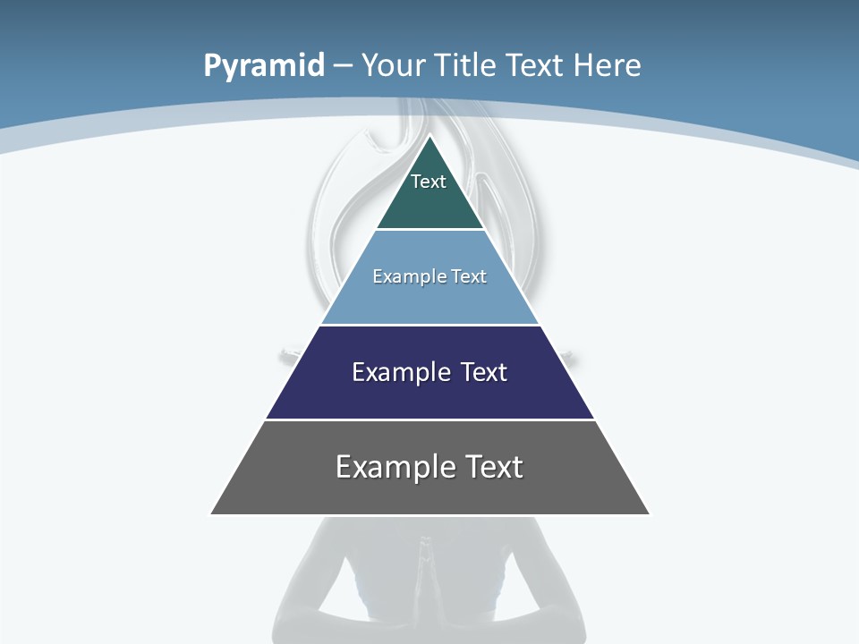 A Woman Sitting In A Yoga Position With A Flame On Her Head PowerPoint Template