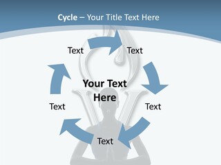 A Woman Sitting In A Yoga Position With A Flame On Her Head PowerPoint Template