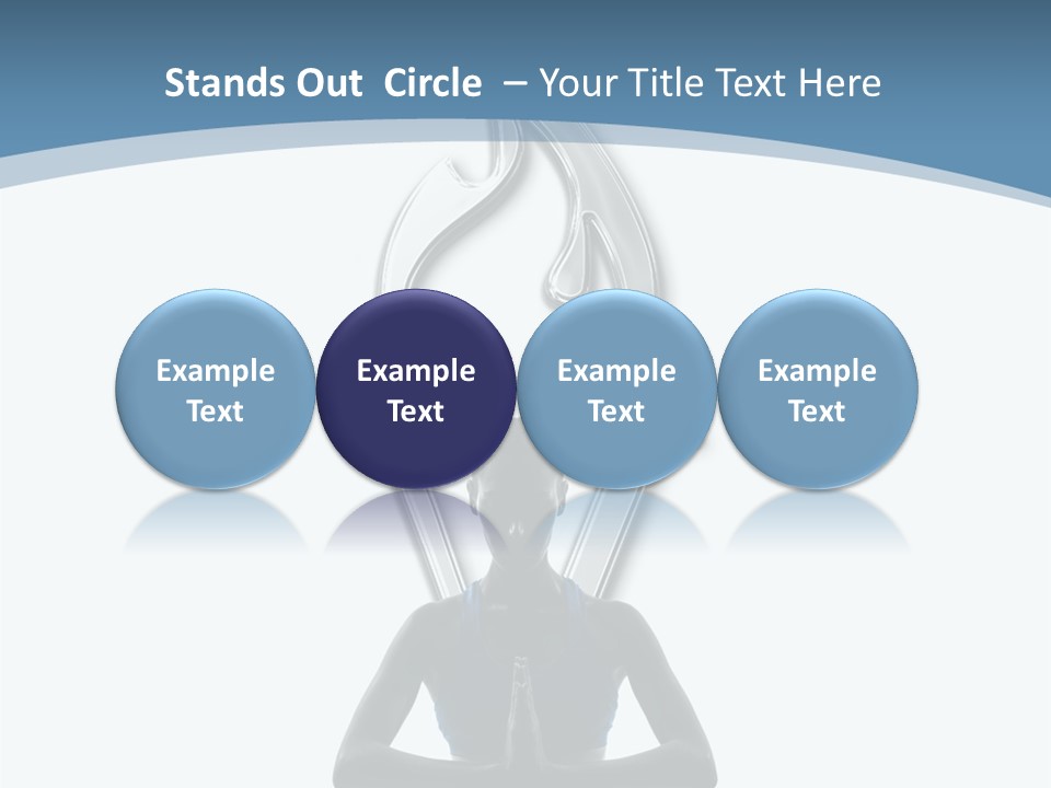 A Woman Sitting In A Yoga Position With A Flame On Her Head PowerPoint Template