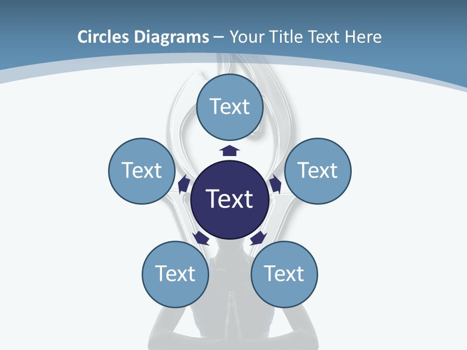 A Woman Sitting In A Yoga Position With A Flame On Her Head PowerPoint Template